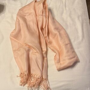 Light Peach Women's Scarf - Soft Fashion Accessory